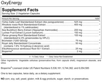 OxyEnergy Supplement Facts